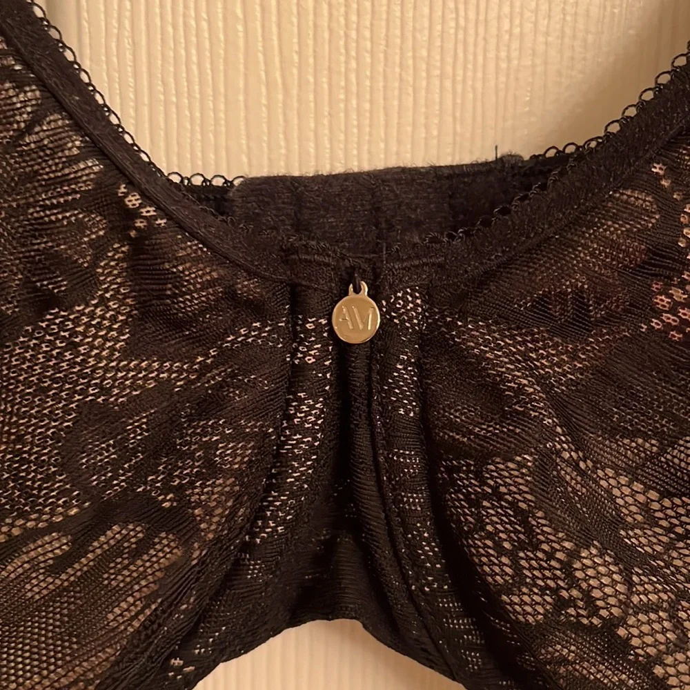Adore Me Black Celestine Unlined Plus Sexy Lace Underwire Bra Size 40DD